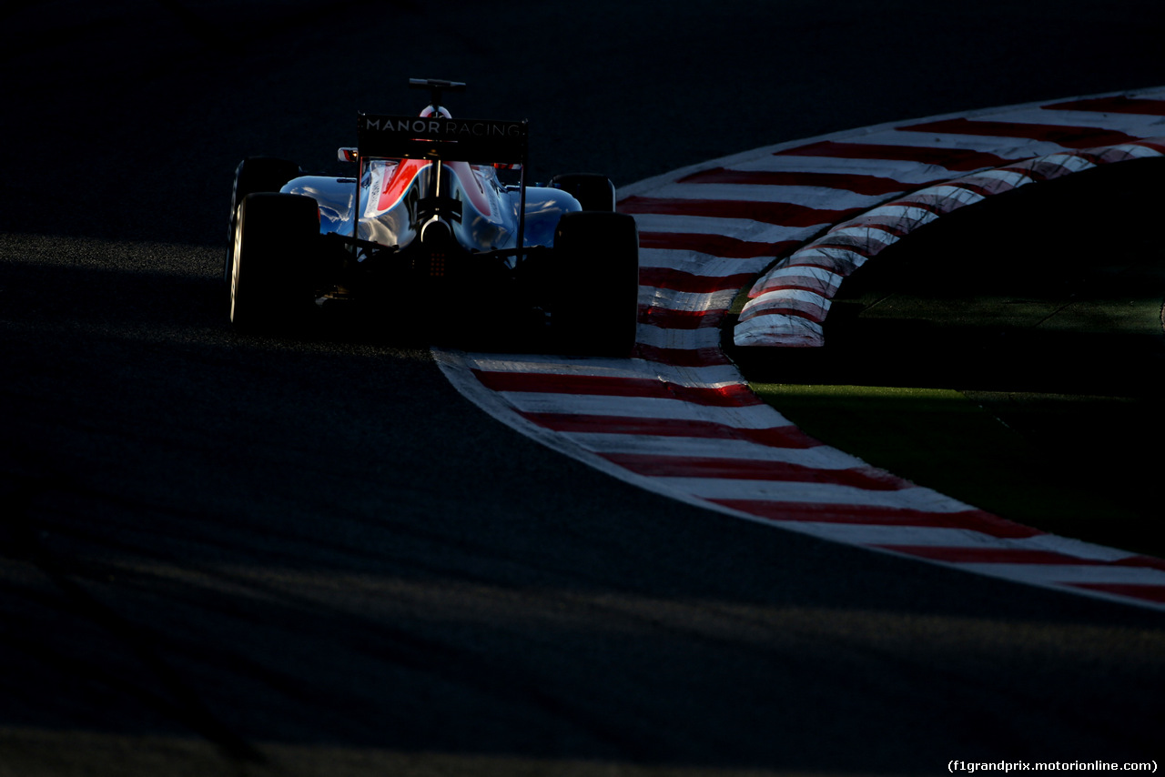TEST F1 BARCELLONA 3 MARZO, Pascal Wehrlein (GER), Manor Racing 
03.03.2016.