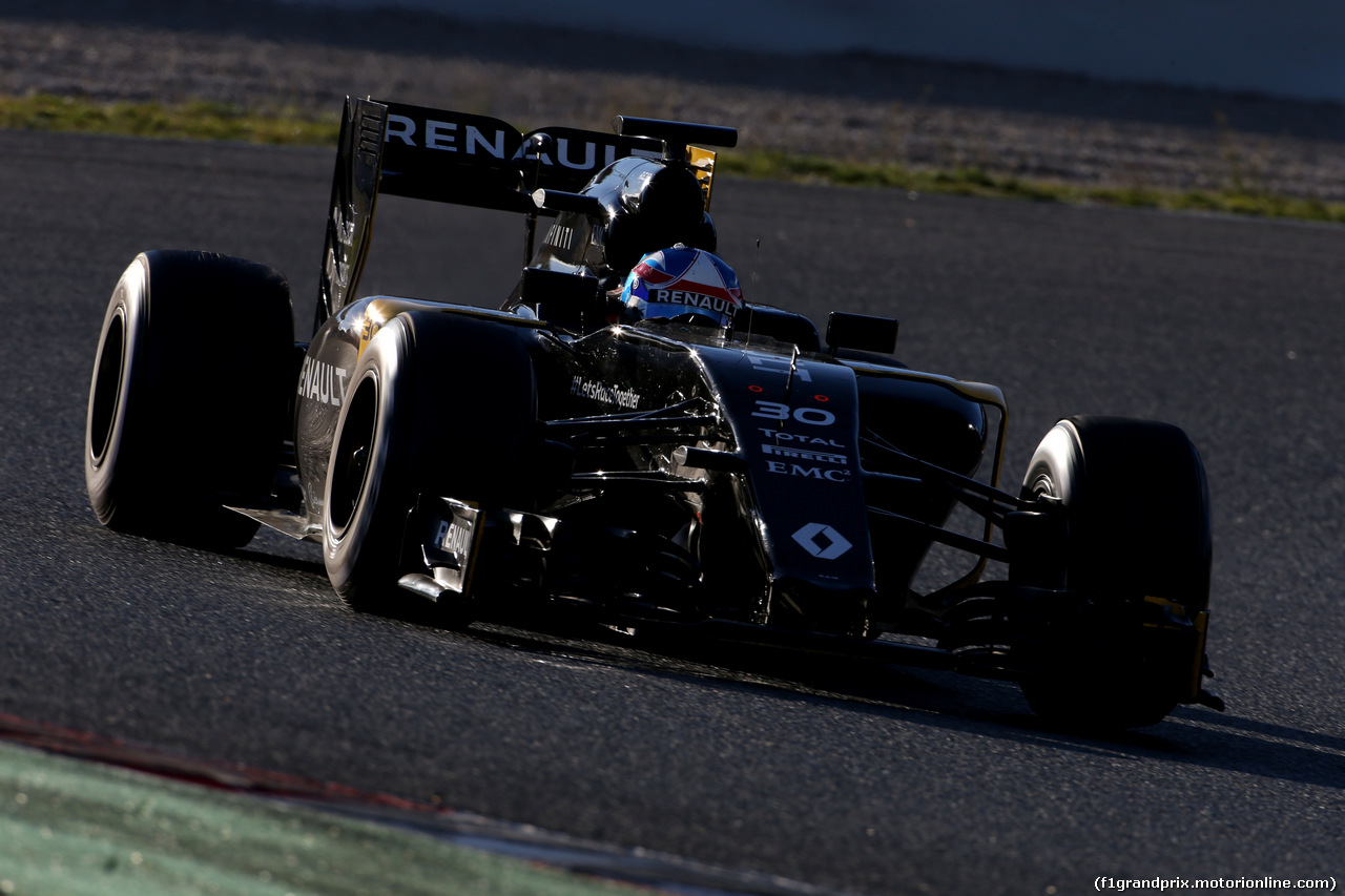 TEST F1 BARCELLONA 3 MARZO, Jolyon Palmer (GBR), Renault Sport F1 Team 
03.03.2016.