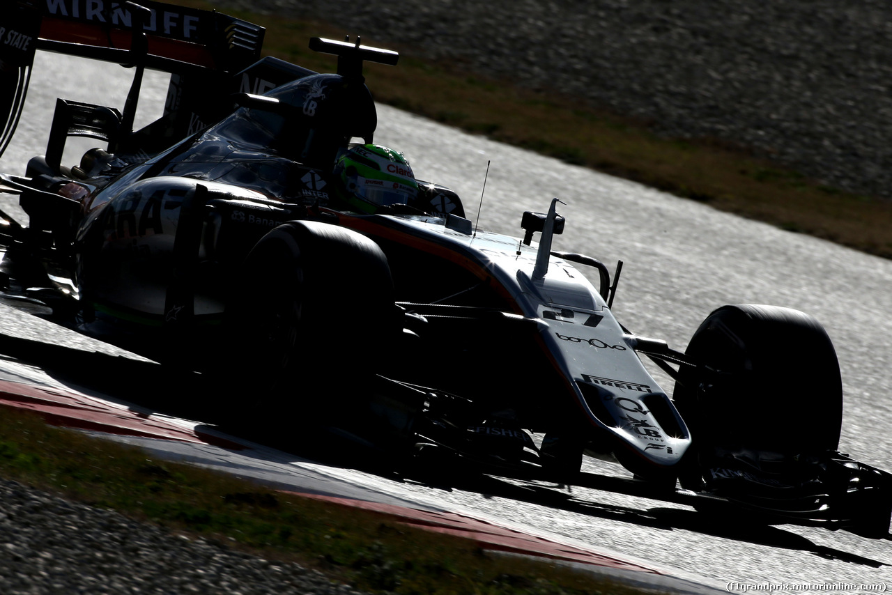 TEST F1 BARCELLONA 3 MARZO, Sergio Perez (MEX), Sahara Force India 
03.03.2016.