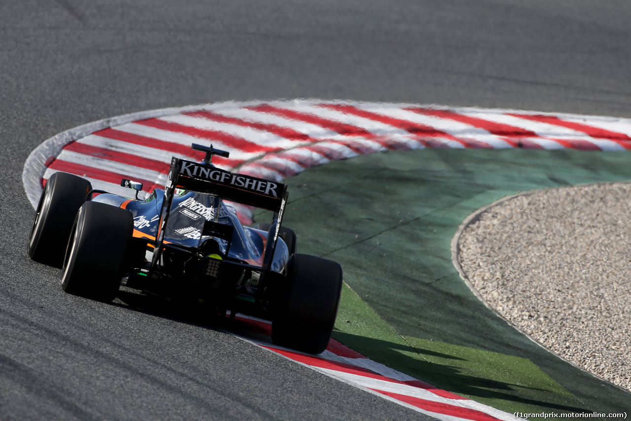 TEST F1 BARCELLONA 3 MARZO, Sergio Perez (MEX), Sahara Force India 
03.03.2016.