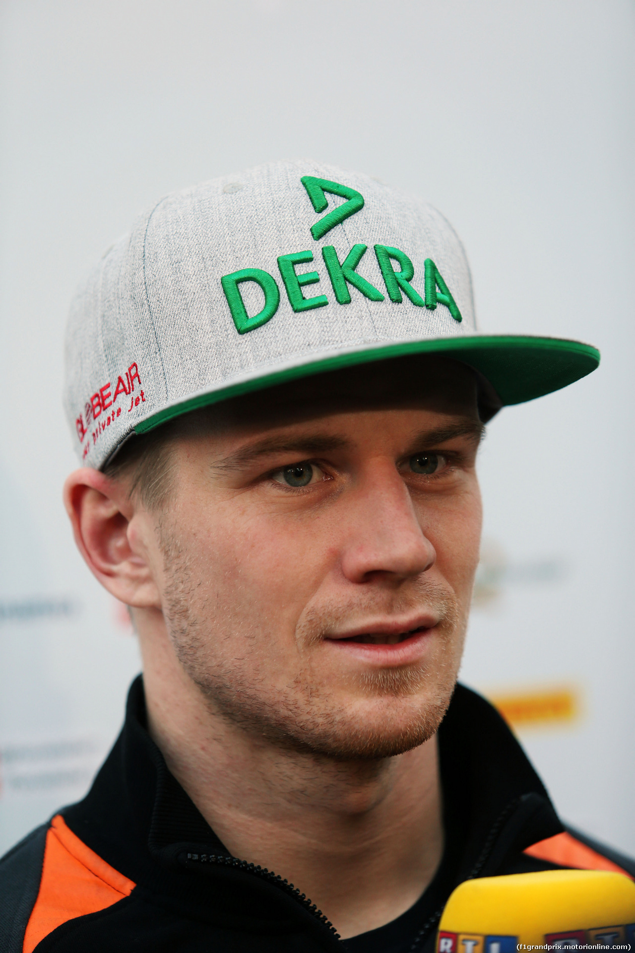 TEST F1 BARCELLONA 3 MARZO, Nico Hulkenberg (GER) Sahara Force India F1 with the media.
03.03.2016.