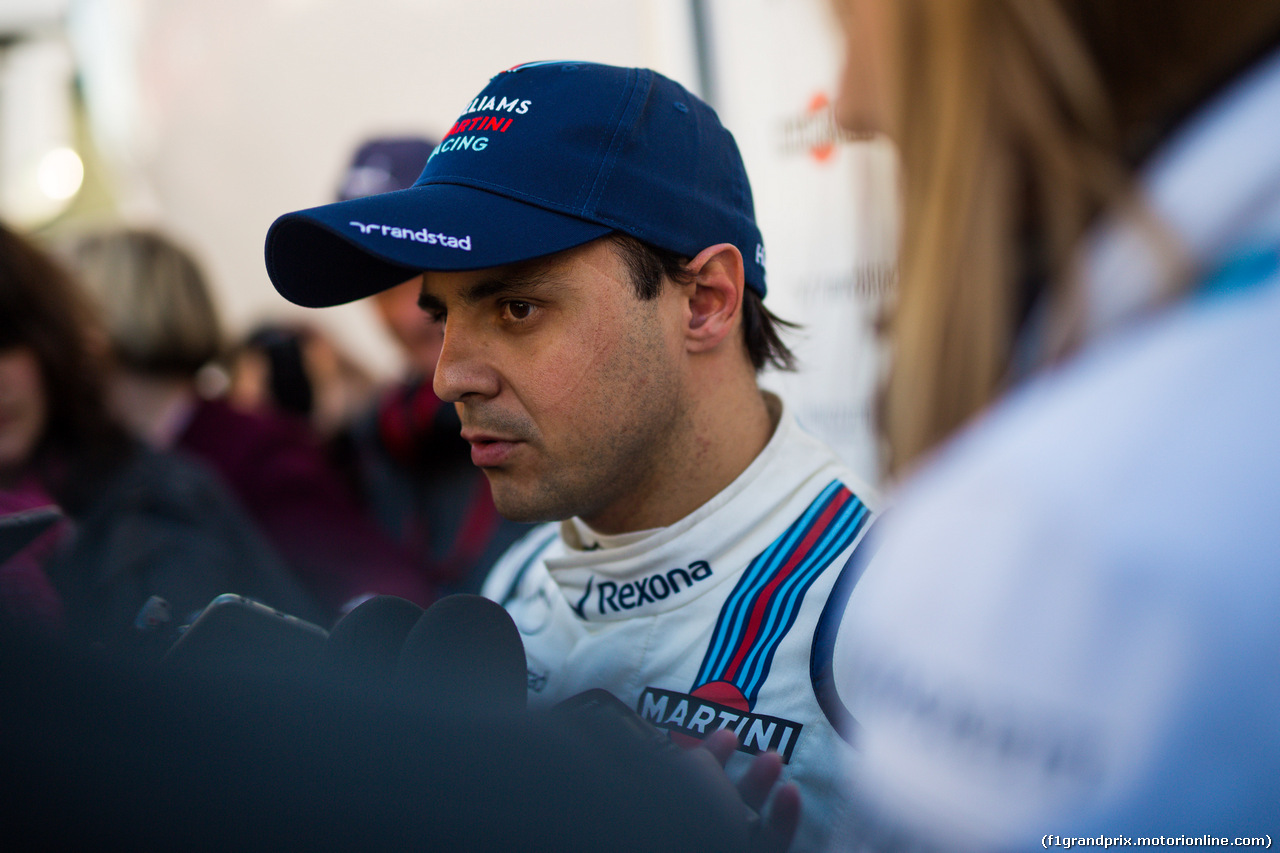 TEST F1 BARCELLONA 3 MARZO, Felipe Massa (BRA) Williams with the media.
03.03.2016.