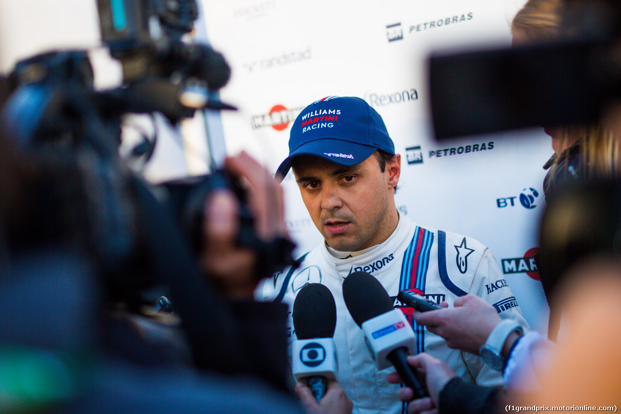 TEST F1 BARCELLONA 3 MARZO, Felipe Massa (BRA) Williams with the media.
03.03.2016.
