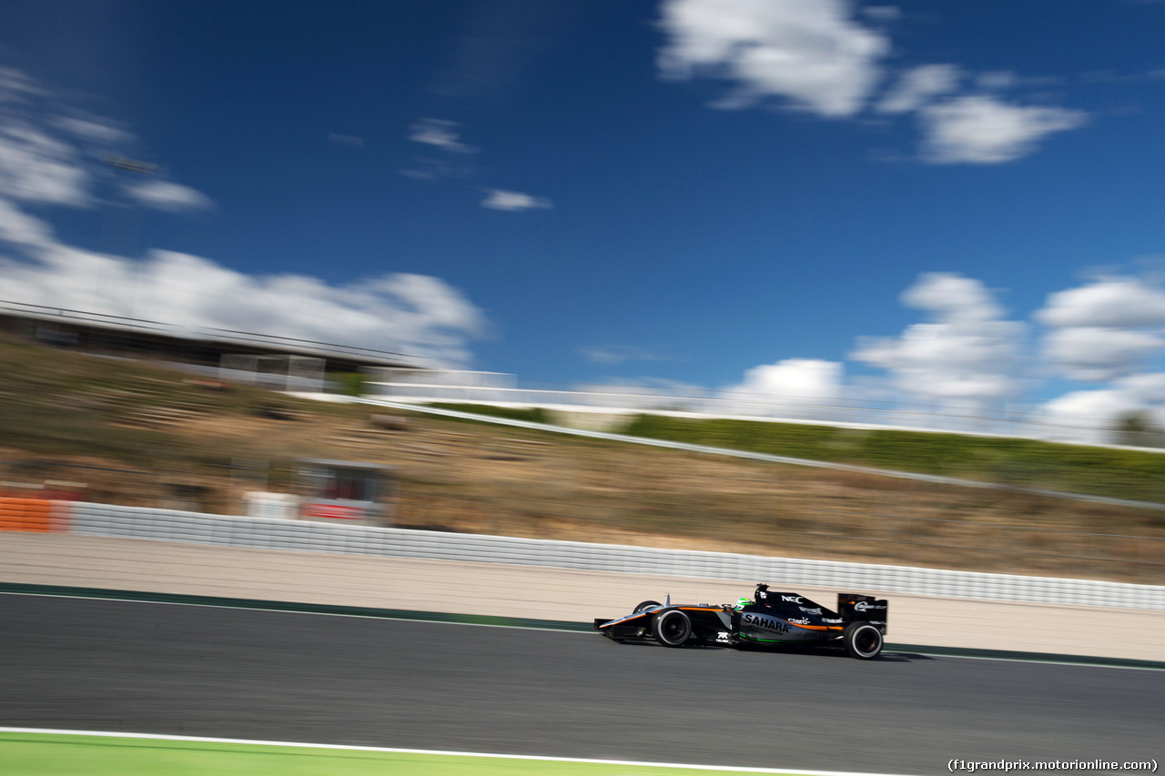 TEST F1 BARCELLONA 3 MARZO, Nico Hulkenberg (GER) Sahara Force India F1 VJM09.
03.03.2016.