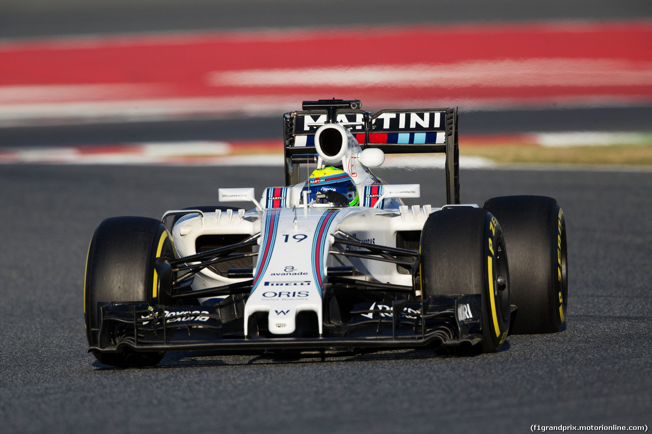 TEST F1 BARCELLONA 3 MARZO, Felipe Massa (BRA) Williams FW38.
03.03.2016.