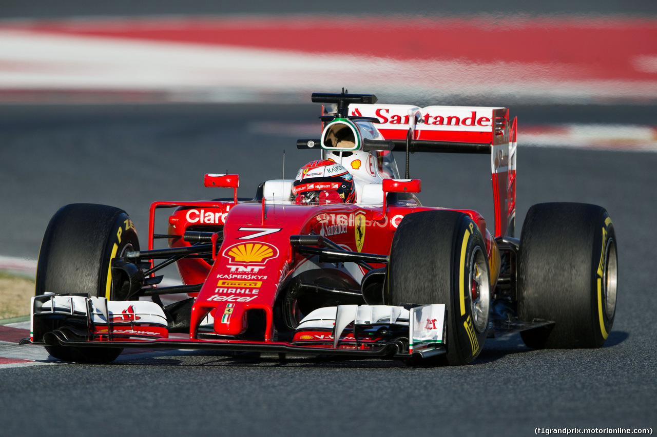 TEST F1 BARCELLONA 3 MARZO, Kimi Raikkonen (FIN) Ferrari SF16-H.
03.03.2016.