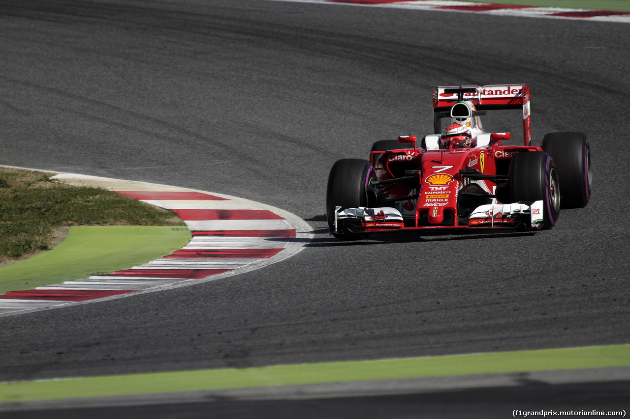 TEST F1 BARCELLONA 3 MARZO, Kimi Raikkonen (FIN) Ferrari SF16-H