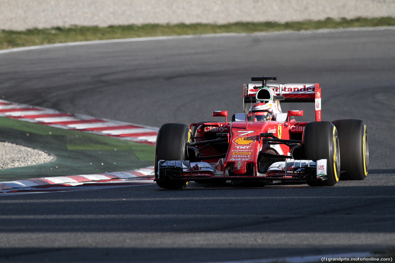 TEST F1 BARCELLONA 3 MARZO, Kimi Raikkonen (FIN) Ferrari SF16-H