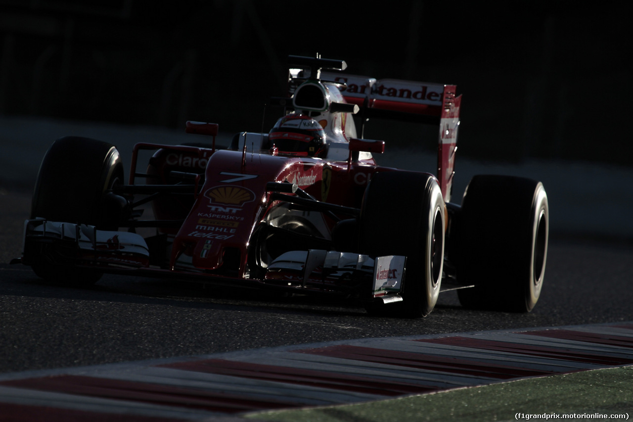 TEST F1 BARCELLONA 3 MARZO, Kimi Raikkonen (FIN) Ferrari SF16-H