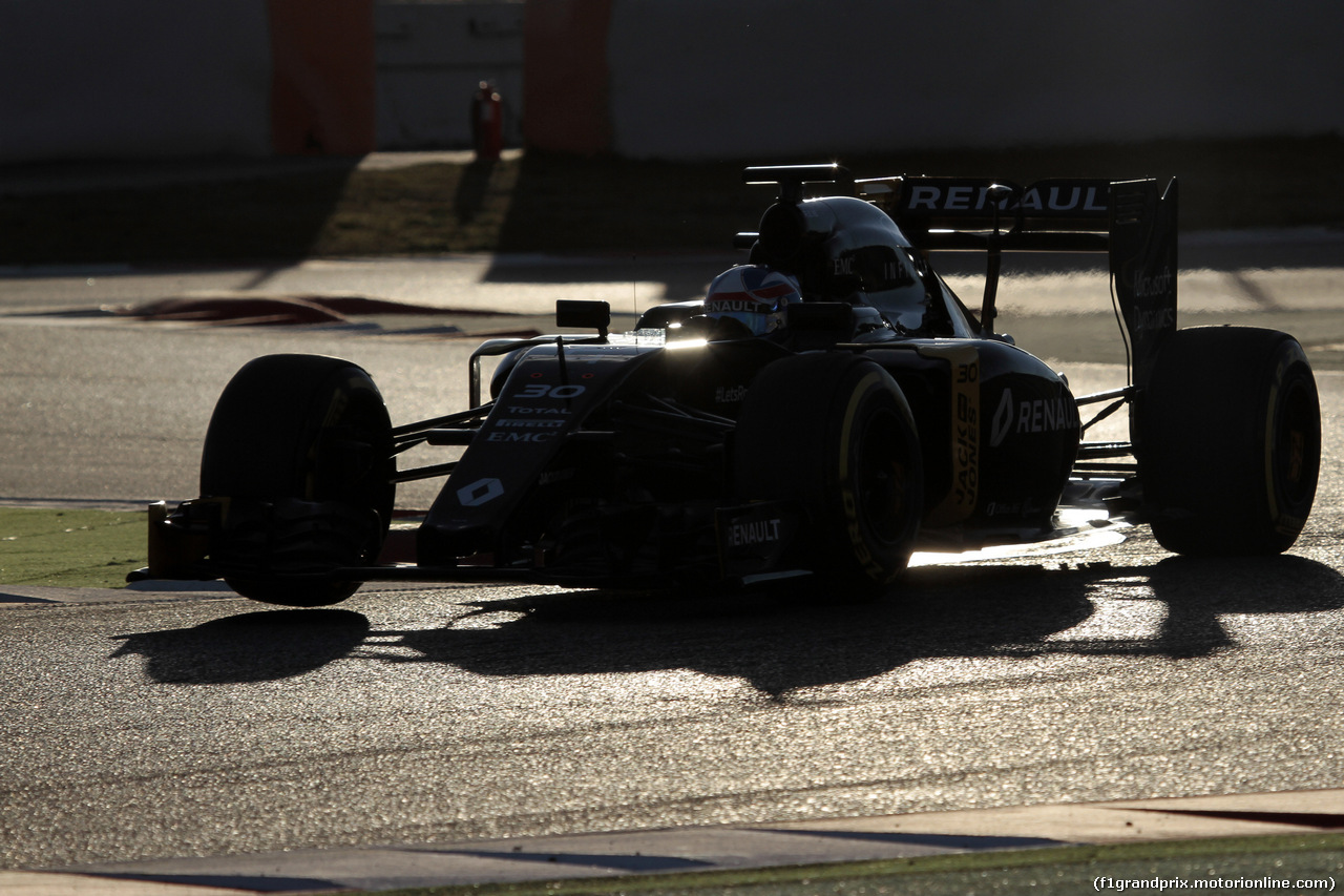 TEST F1 BARCELLONA 3 MARZO, Jolyon Palmer (GBR) Renault F1 Team driver