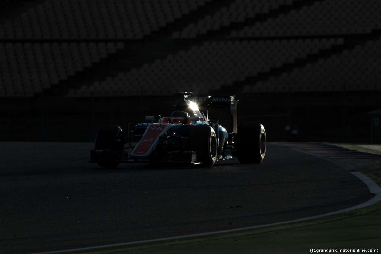 TEST F1 BARCELLONA 3 MARZO, Pascal Wehrlein (GER) Manor Gp Driver
