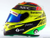 TEST F1 BARCELLONA 3 MARZO, The helmet of Sergio Perez (MEX) Sahara Force India F1.
03.03.2016.