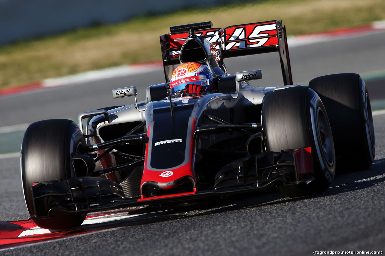 TEST F1 BARCELLONA 4 MARZO, Romain Grosjean (FRA) Haas F1 Team VF-16.
04.03.2016.
