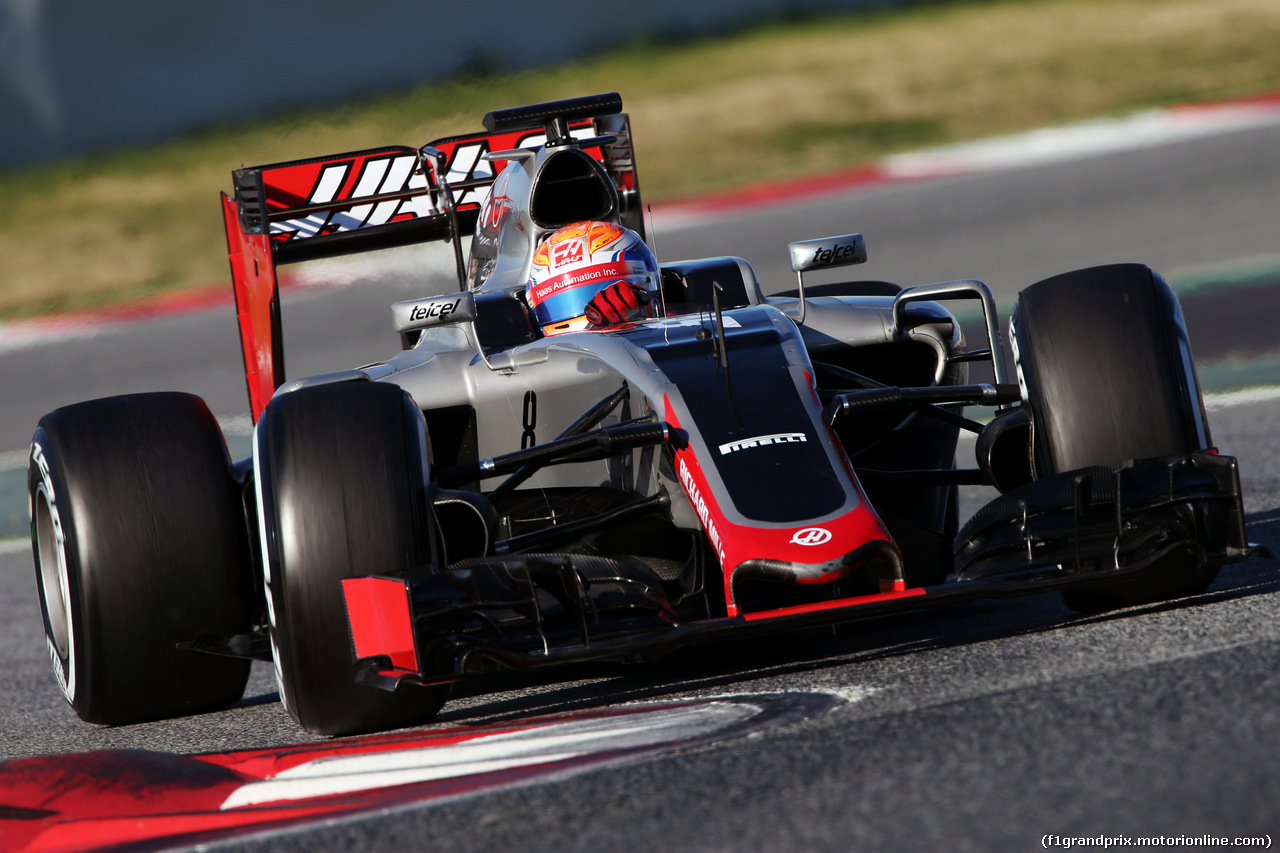 TEST F1 BARCELLONA 4 MARZO, Romain Grosjean (FRA) Haas F1 Team VF-16.
04.03.2016.