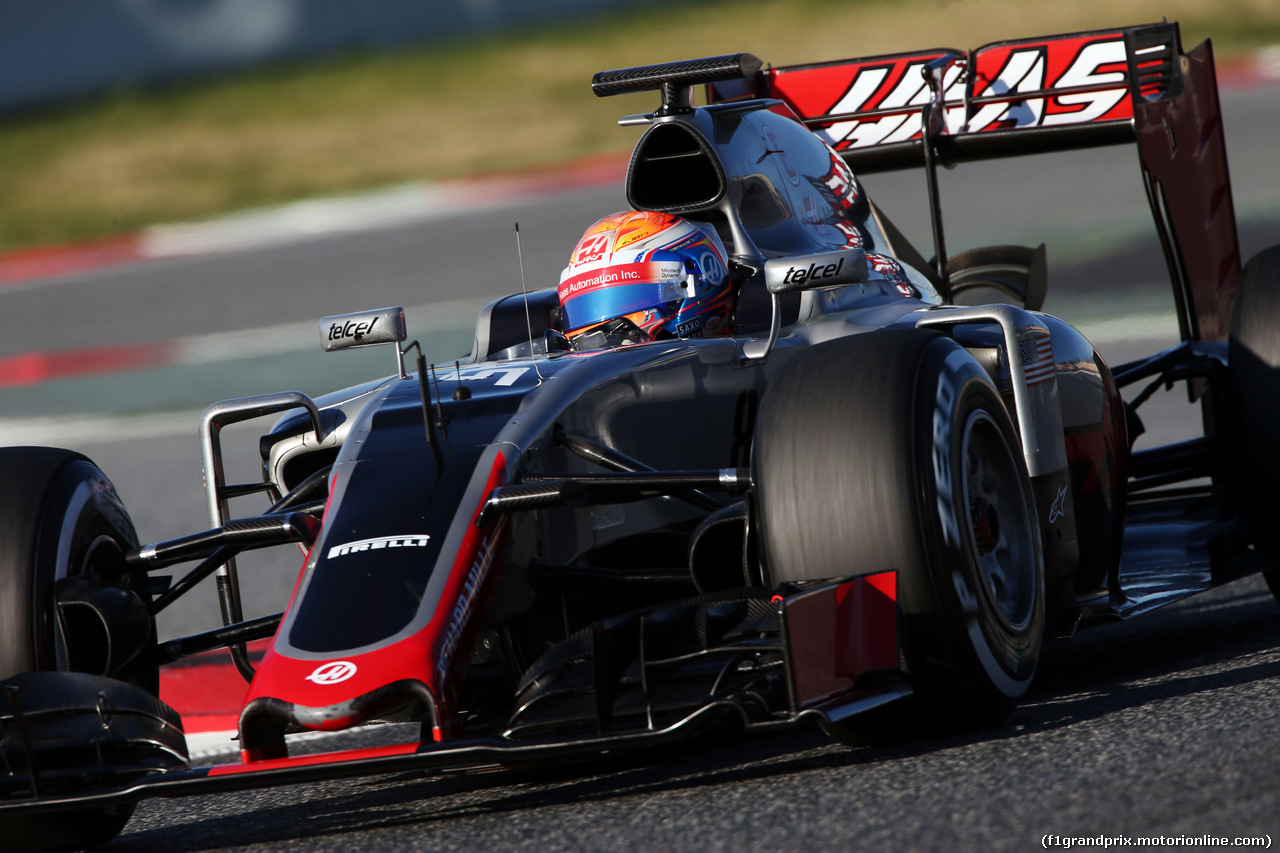 TEST F1 BARCELLONA 4 MARZO, Romain Grosjean (FRA) Haas F1 Team VF-16.
04.03.2016.