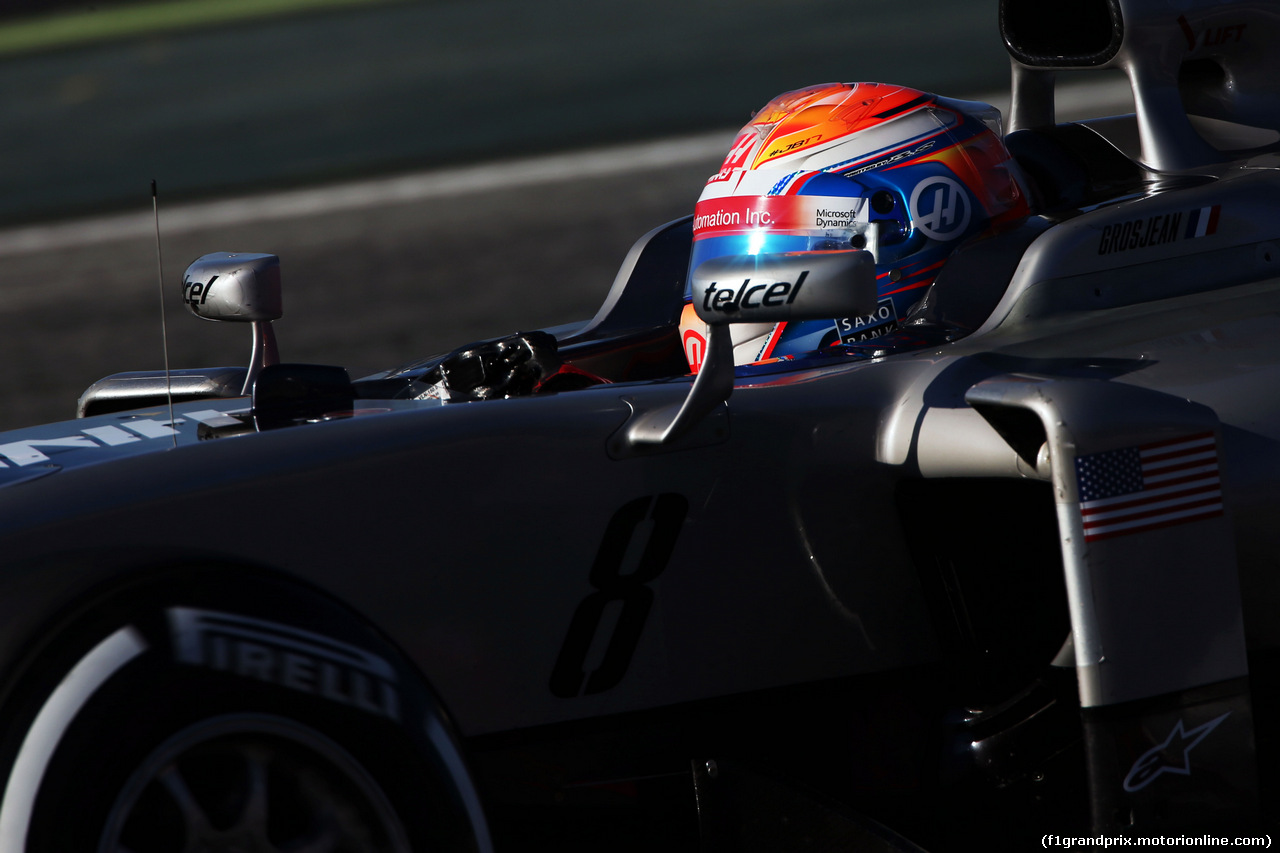 TEST F1 BARCELLONA 4 MARZO, Romain Grosjean (FRA) Haas F1 Team VF-16.
04.03.2016.