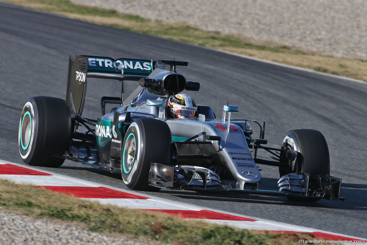 TEST F1 BARCELLONA 4 MARZO, Lewis Hamilton (GBR) Mercedes AMG F1 W07 Hybrid.
04.03.2016.