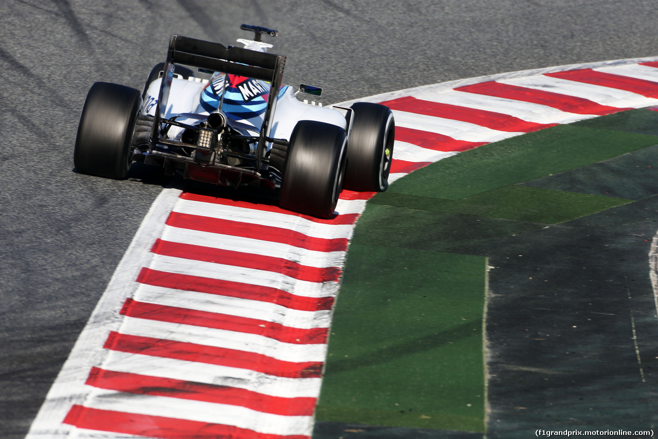 TEST F1 BARCELLONA 4 MARZO, Felipe Massa (BRA) Williams FW38.
04.03.2016.