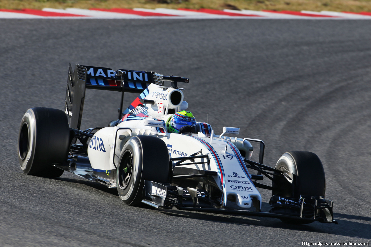 TEST F1 BARCELLONA 4 MARZO, Felipe Massa (BRA) Williams FW38.
04.03.2016.