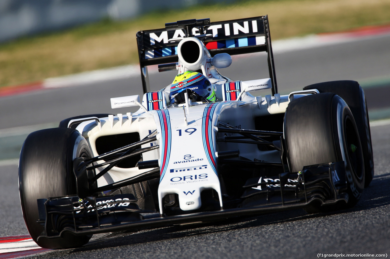 TEST F1 BARCELLONA 4 MARZO, Felipe Massa (BRA) Williams FW38.
04.03.2016.