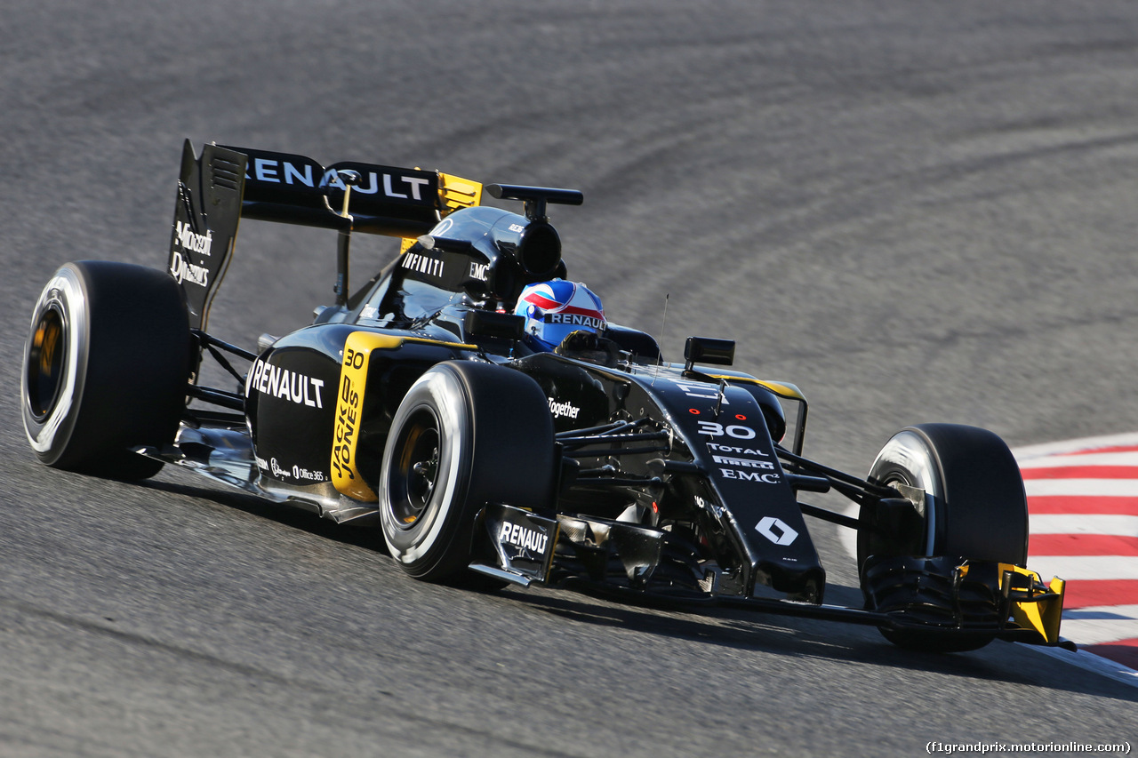 TEST F1 BARCELLONA 4 MARZO, Jolyon Palmer (GBR) Renault Sport F1 Team RS16.
04.03.2016.