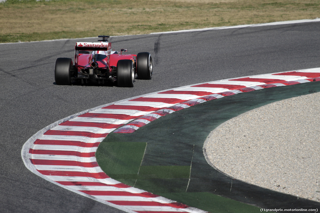 TEST F1 BARCELLONA 4 MARZO, Sebastian Vettel (GER) Ferrari SF16-H