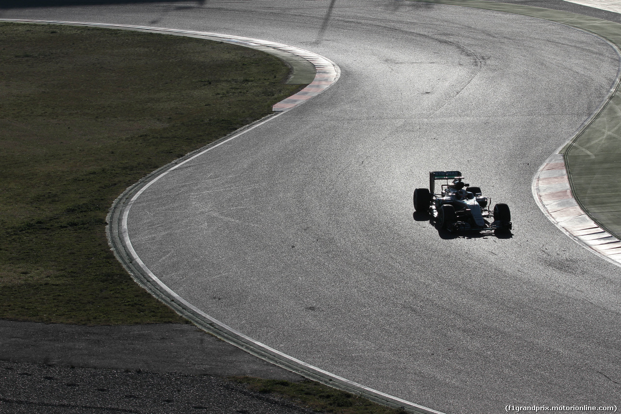 TEST F1 BARCELLONA 4 MARZO, Lewis Hamilton (GBR) Mercedes AMG F1 W07