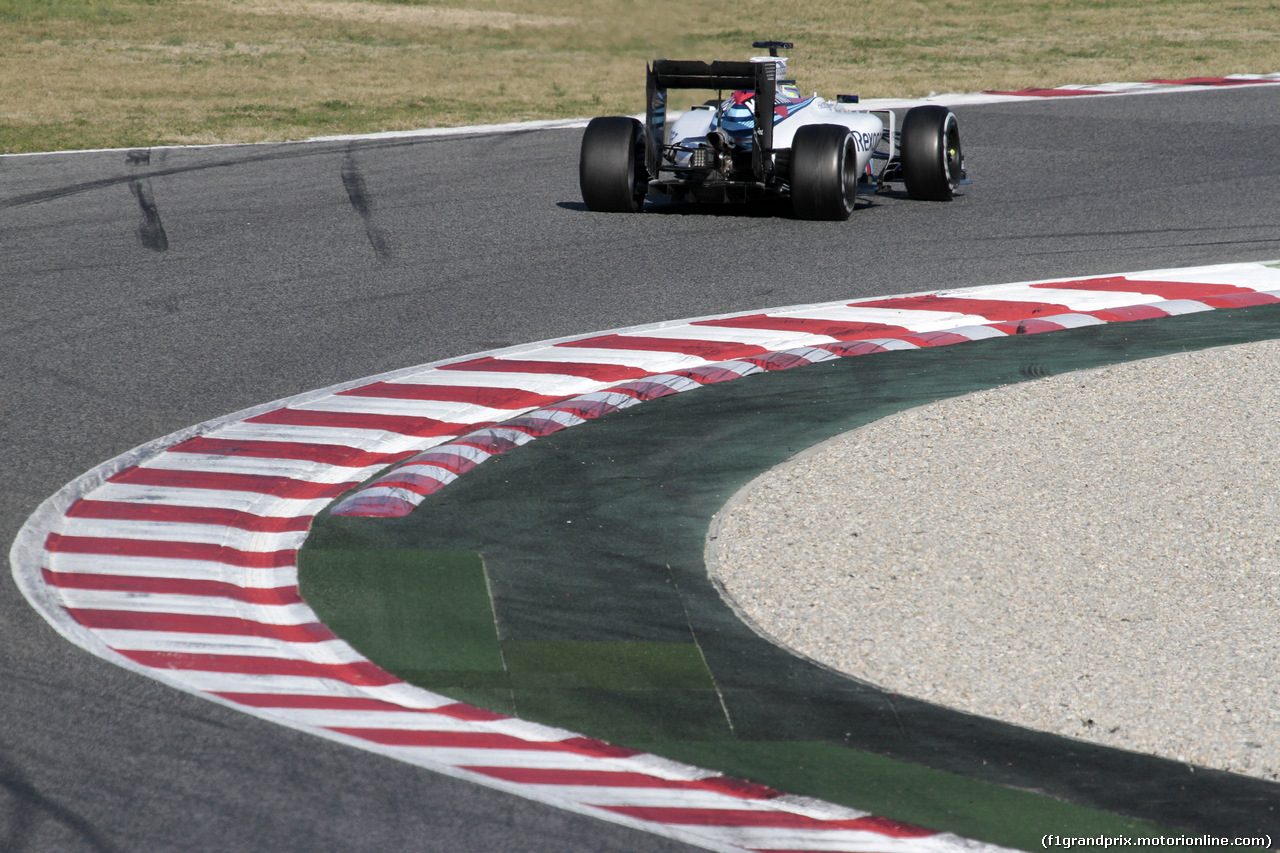 TEST F1 BARCELLONA 4 MARZO, Felipe Massa (BRA) Williams F1 Team FW38