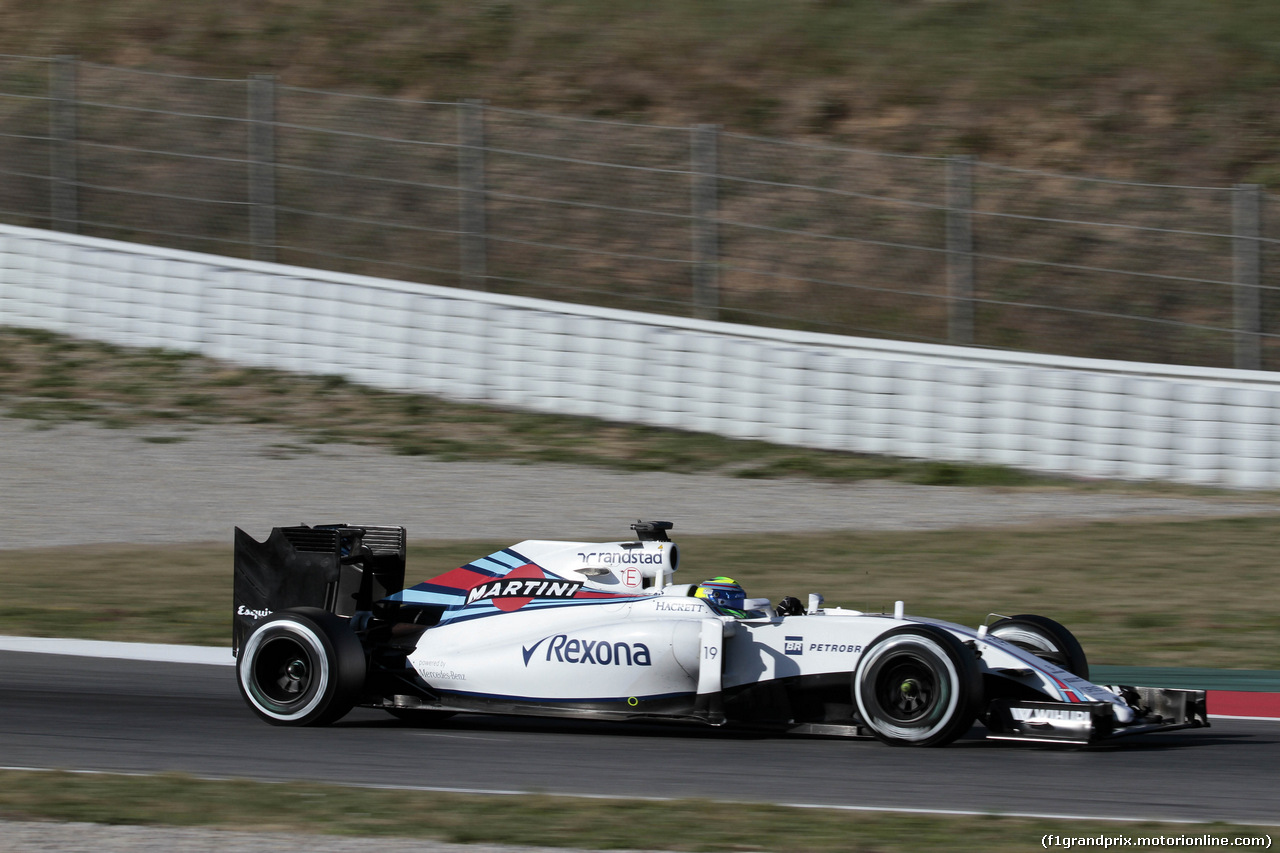 TEST F1 BARCELLONA 4 MARZO, Felipe Massa (BRA) Williams F1 Team FW38