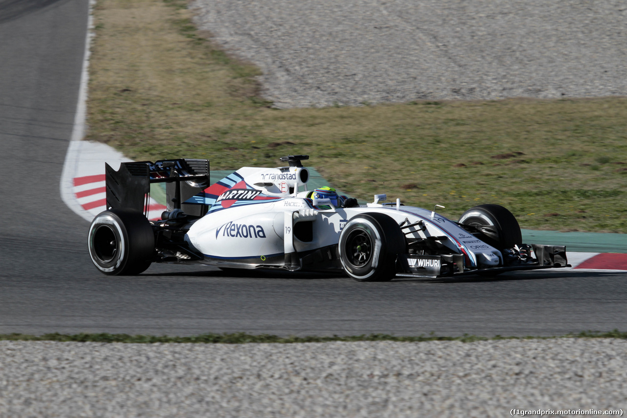 TEST F1 BARCELLONA 4 MARZO, Felipe Massa (BRA) Williams F1 Team FW38