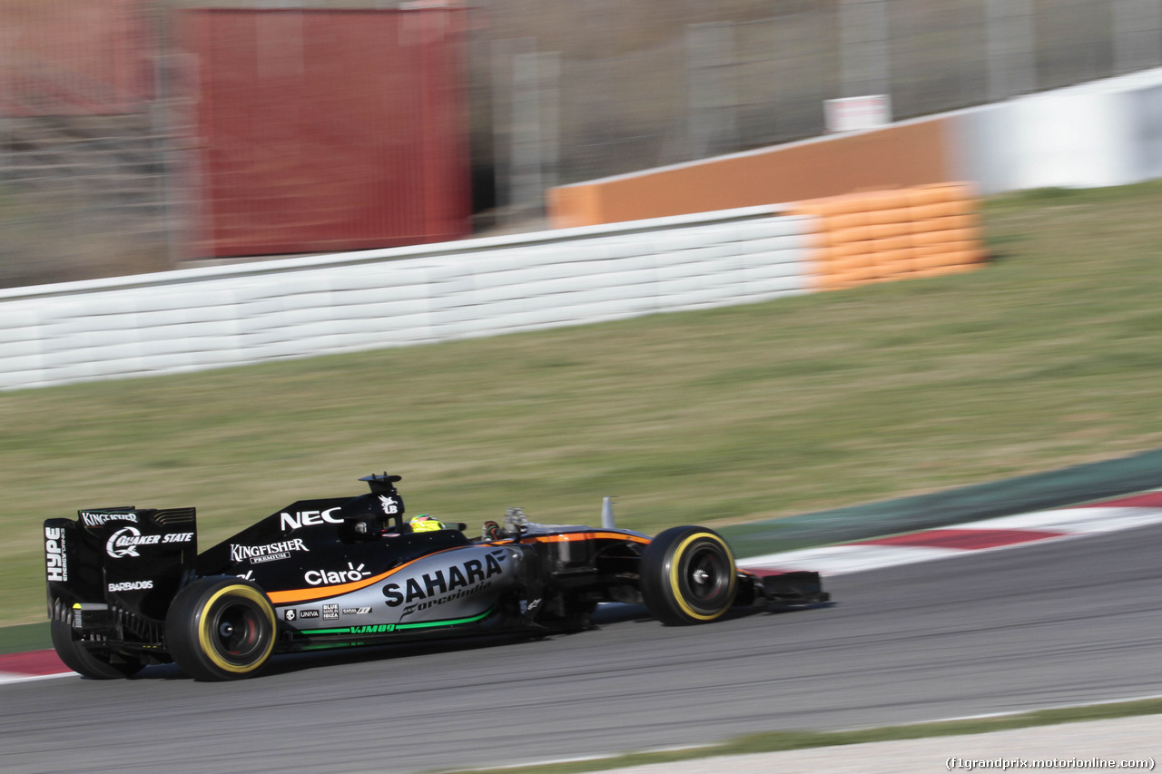 TEST F1 BARCELLONA 4 MARZO, Sergio Perez (MEX) Sahara Force India F1 Team VJM09