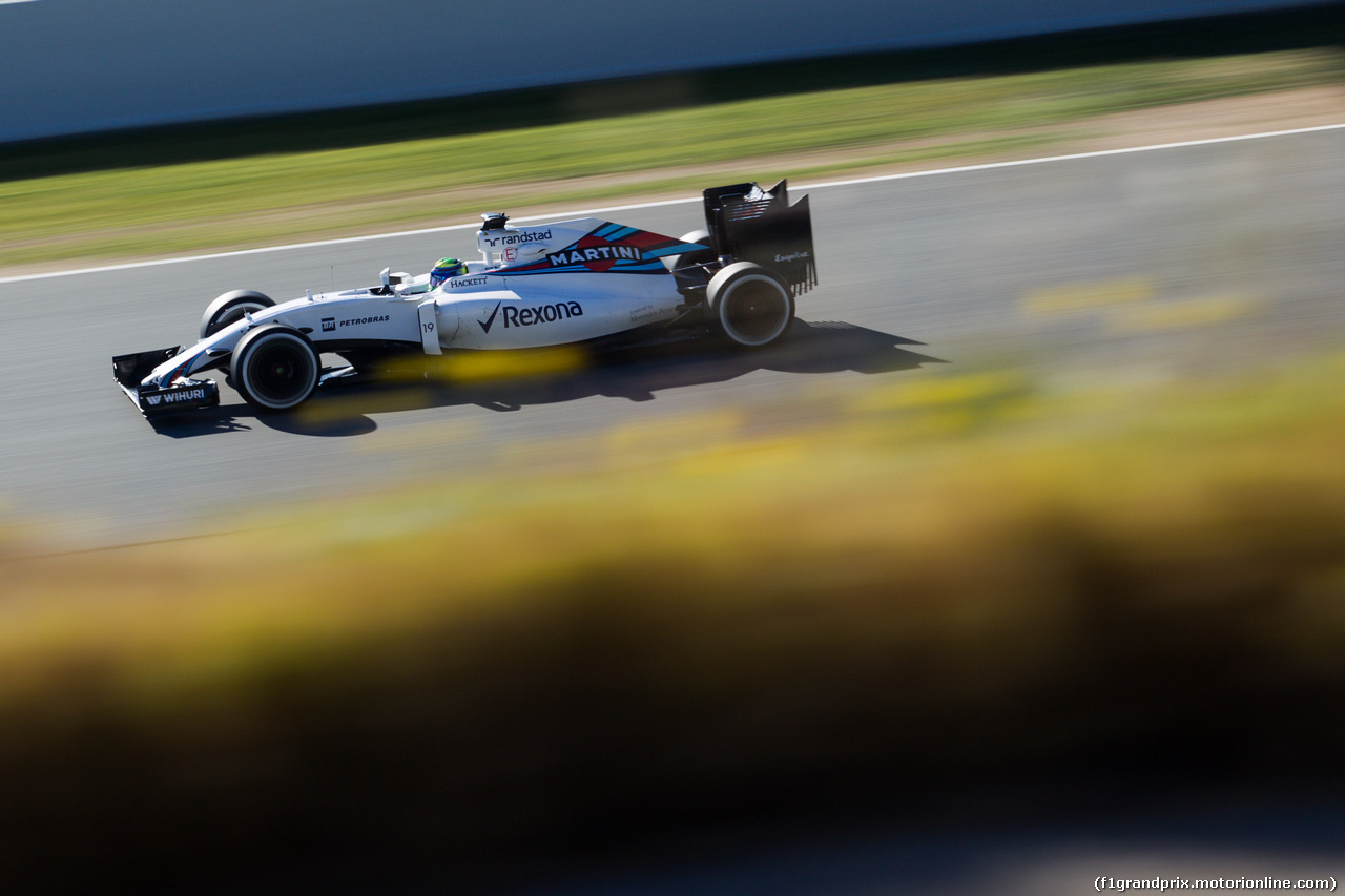 TEST F1 BARCELLONA 4 MARZO, Felipe Massa (BRA) Williams FW38.
04.03.2016.