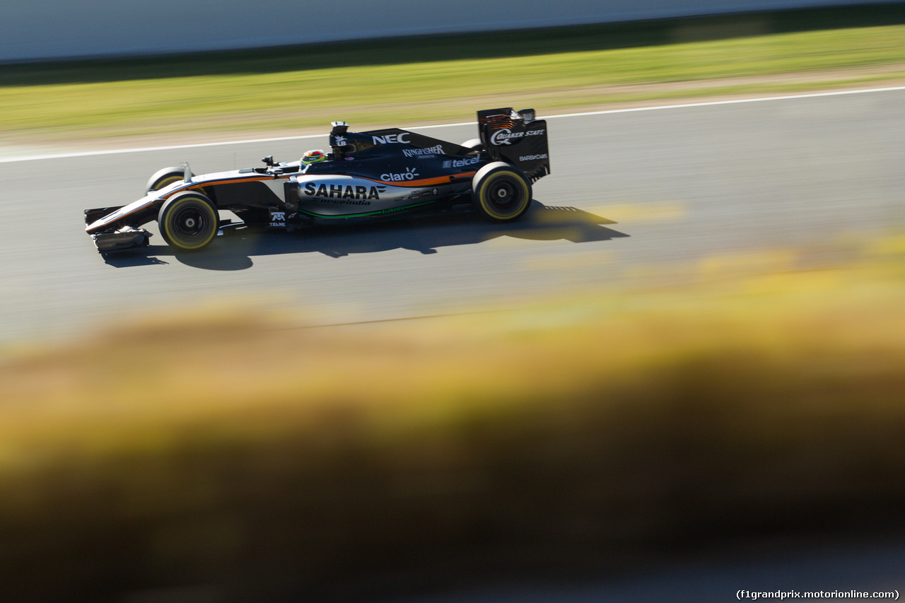 TEST F1 BARCELLONA 4 MARZO, Sergio Perez (MEX) Sahara Force India F1 VJM09.
04.03.2016.