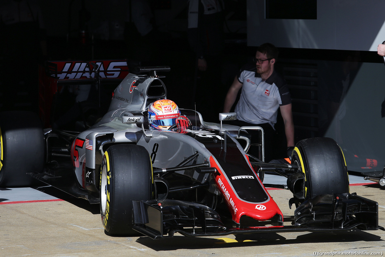 TEST F1 BARCELLONA 4 MARZO, Romain Grosjean (FRA) Haas F1 Team VF-16.
04.03.2016.