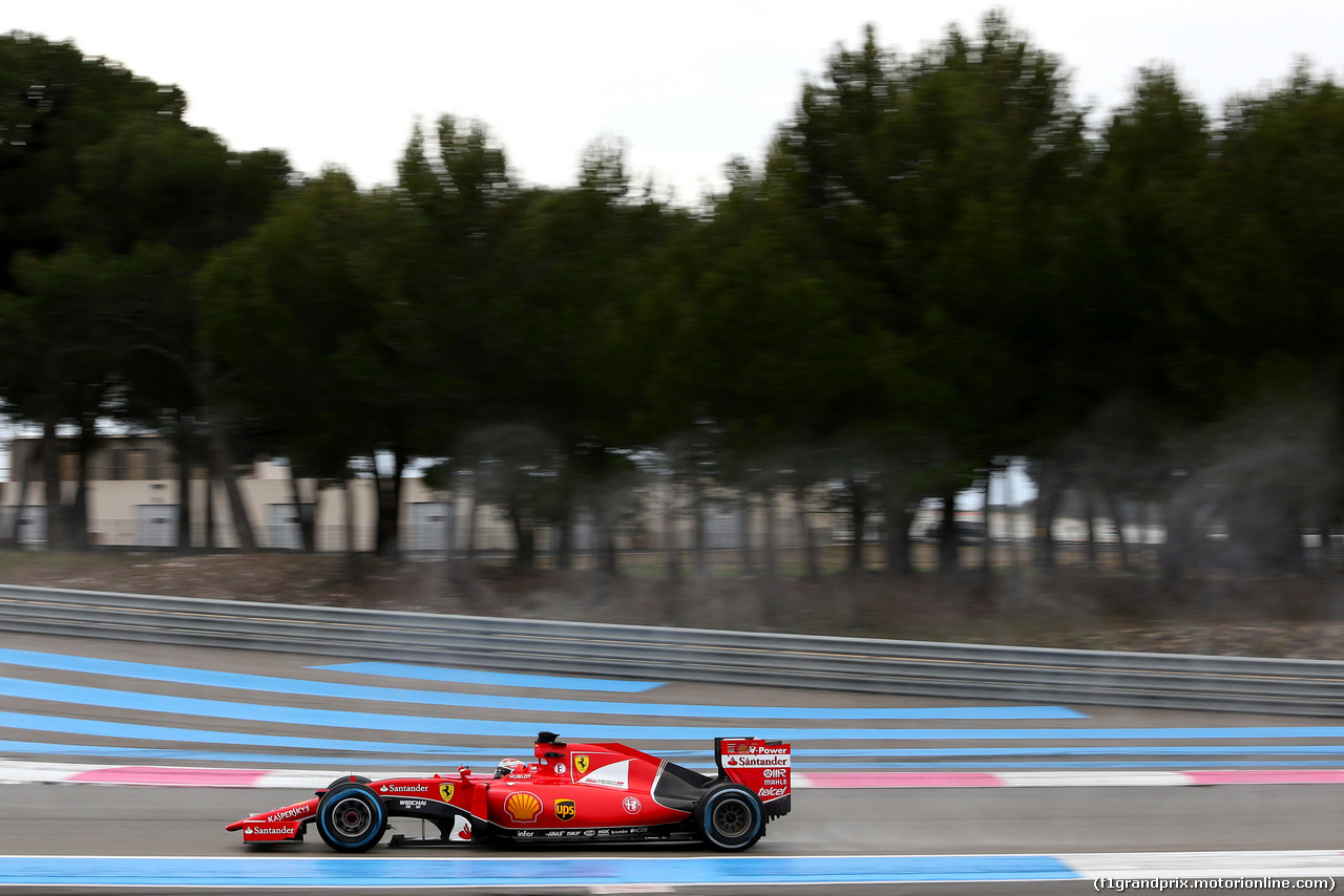 TEST F1 PIRELLI 25 GENNAIO PAUL RICARD, Kimi Raikkonen (FIN), Ferrari 
25.01.2016.