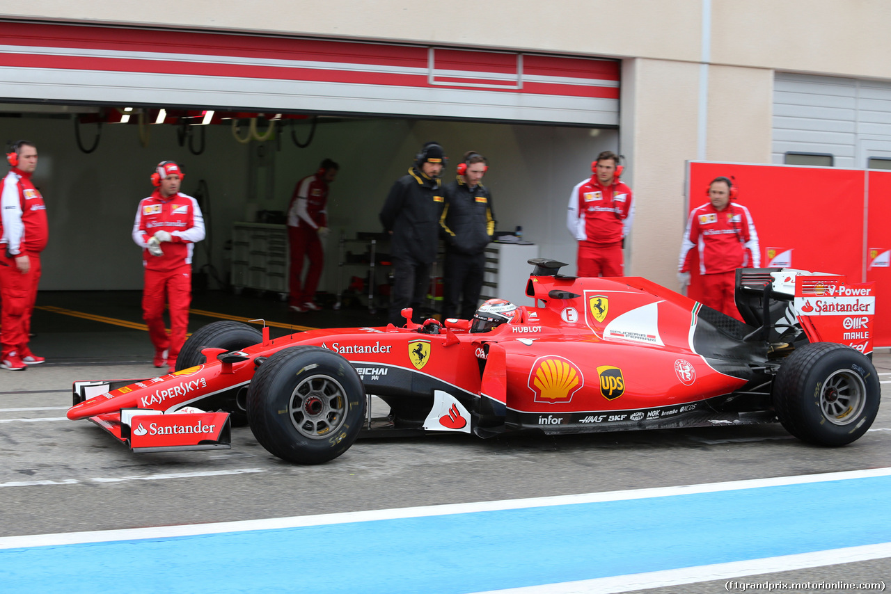 TEST F1 PIRELLI 25 GENNAIO PAUL RICARD, Kimi Raikkonen (FIN), Ferrari 
25.01.2016.