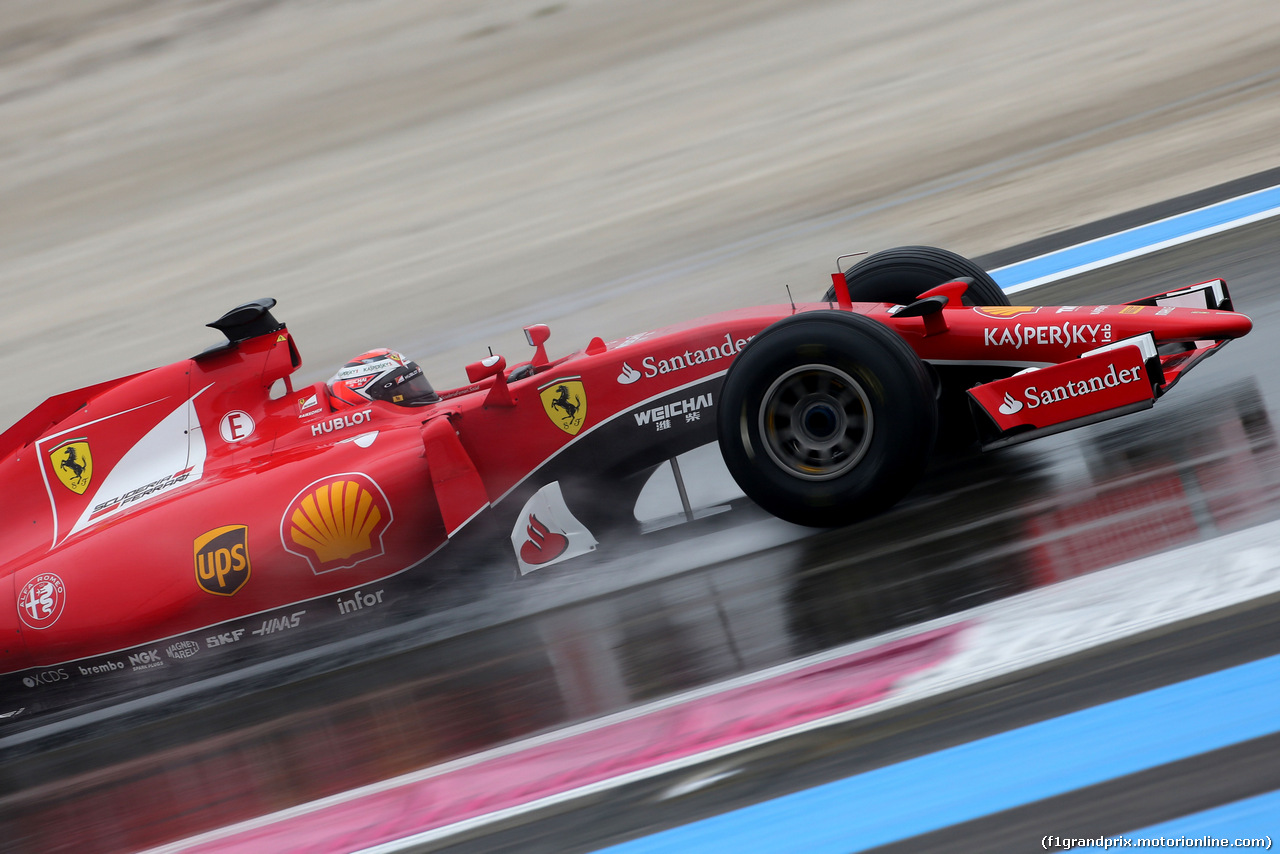 TEST F1 PIRELLI 25 GENNAIO PAUL RICARD, Kimi Raikkonen (FIN), Ferrari 
25.01.2016.