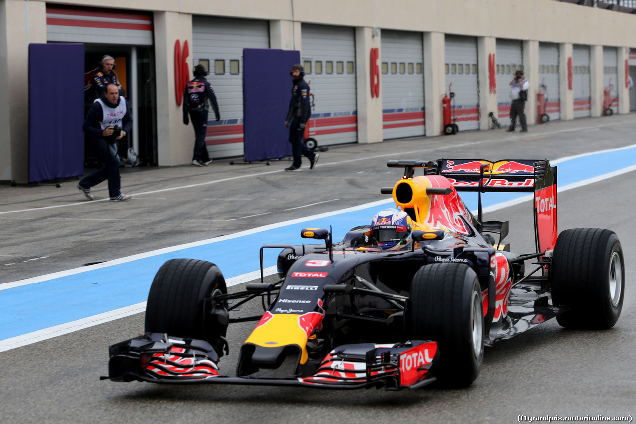 TEST F1 PIRELLI 25 GENNAIO PAUL RICARD, Daniel Ricciardo (AUS), Red Bull Racing 
25.01.2016.