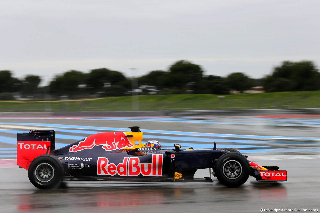 TEST F1 PIRELLI 25 GENNAIO PAUL RICARD, Daniel Ricciardo (AUS), Red Bull Racing 
25.01.2016.