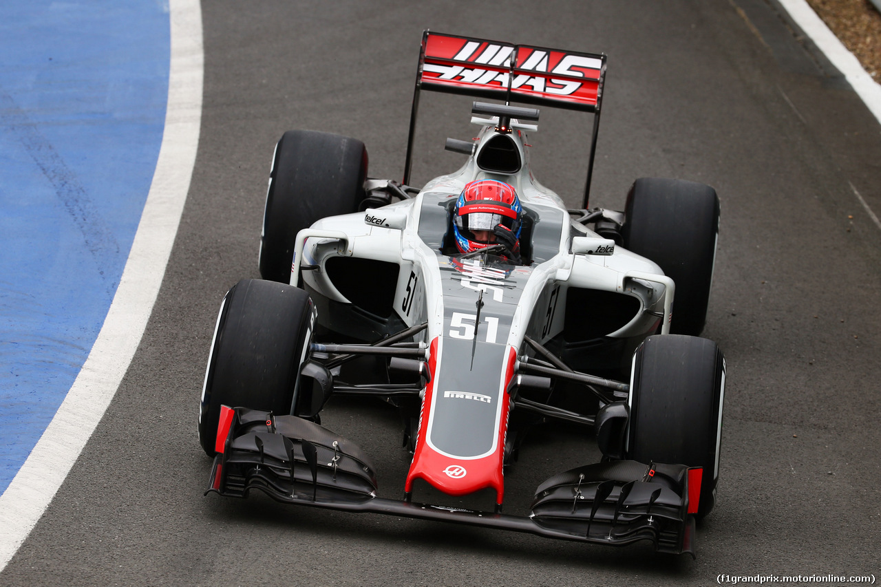 TEST F1 SILVERSTONE 12 LUGLIO, Santino Ferrucci (USA) Haas F1 Team Development Driver.
12.07.2016.