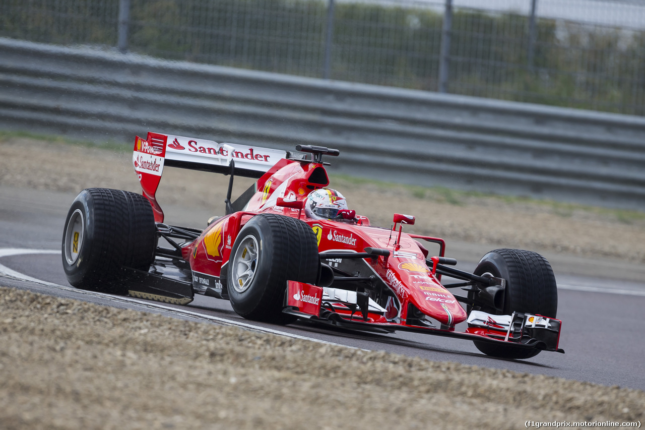 TEST FIORANO FERRARI E PIRELLI 1-2 AGOSTO, Sebastian Vettel (GER) tests the 2017 spec Pirelli.