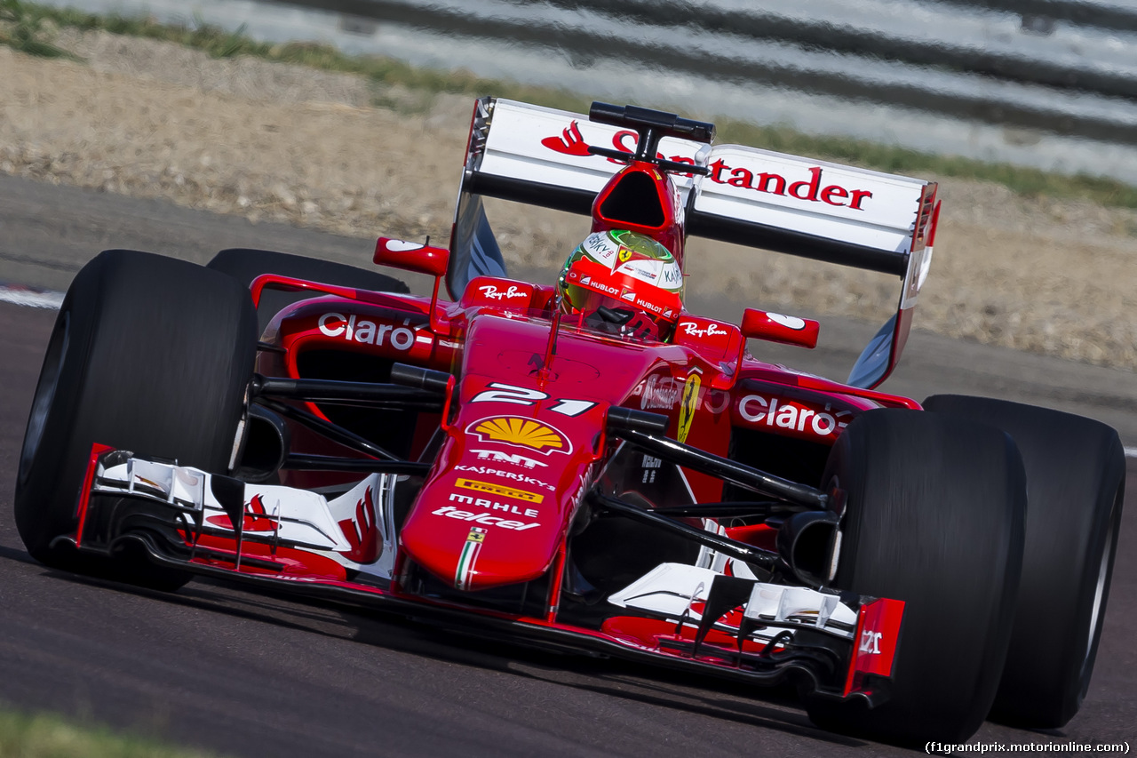 TEST FIORANO FERRARI E PIRELLI 1-2 AGOSTO, Esteban Gutierrez (MEX) tests the 2017 spec Pirelli.