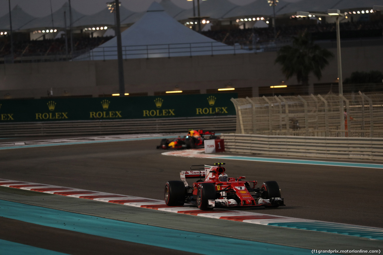 GP ABU DHABI, 26.11.2017 - Gara, Kimi Raikkonen (FIN) Ferrari SF70H
