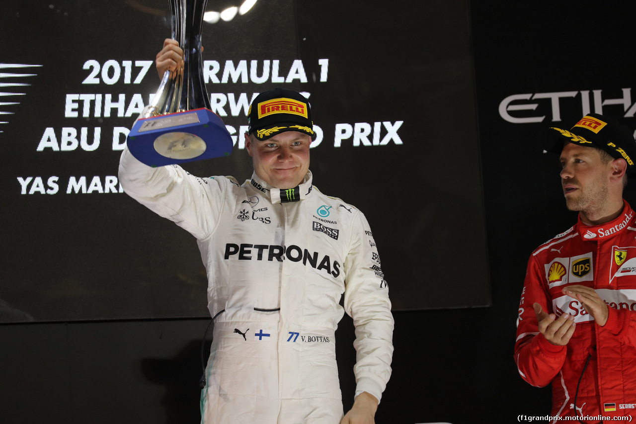 GP ABU DHABI, 26.11.2017 - Gara, Valtteri Bottas (FIN) Mercedes AMG F1 W08 vincitore