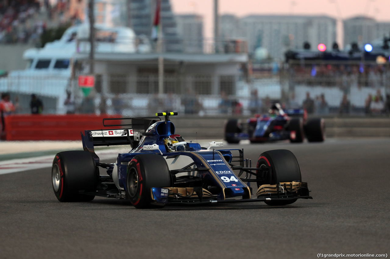 GP ABU DHABI, 26.11.2017 - Gara, Pascal Wehrlein (GER) Sauber C36