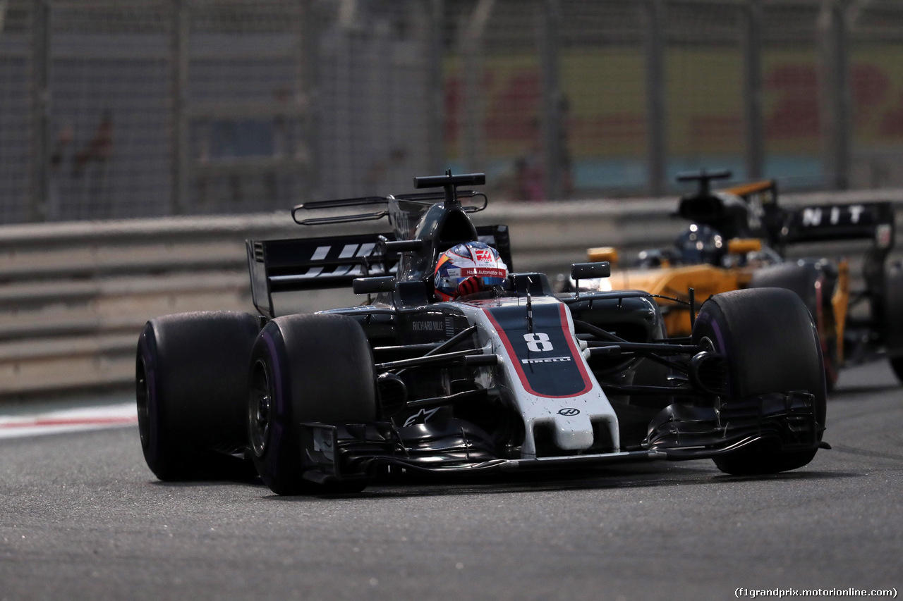 GP ABU DHABI, 26.11.2017 - Gara, Romain Grosjean (FRA) Haas F1 Team VF-17