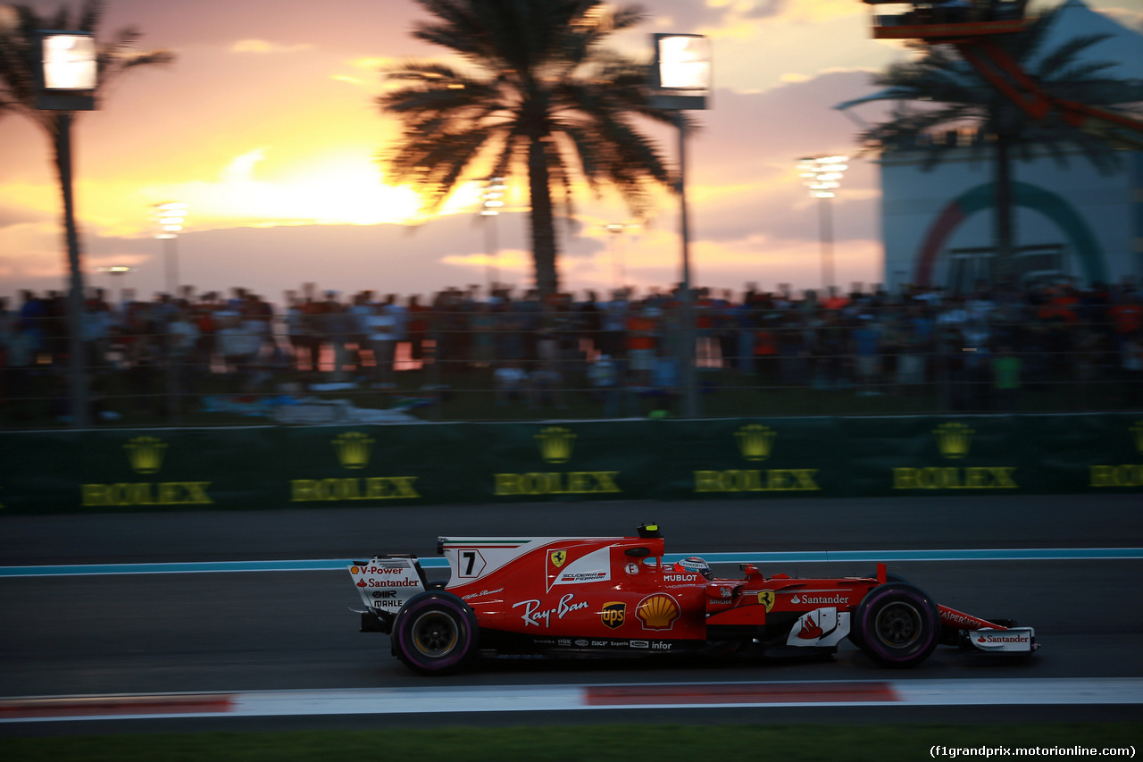 GP ABU DHABI, 26.11.2017 - Gara, Kimi Raikkonen (FIN) Ferrari SF70H