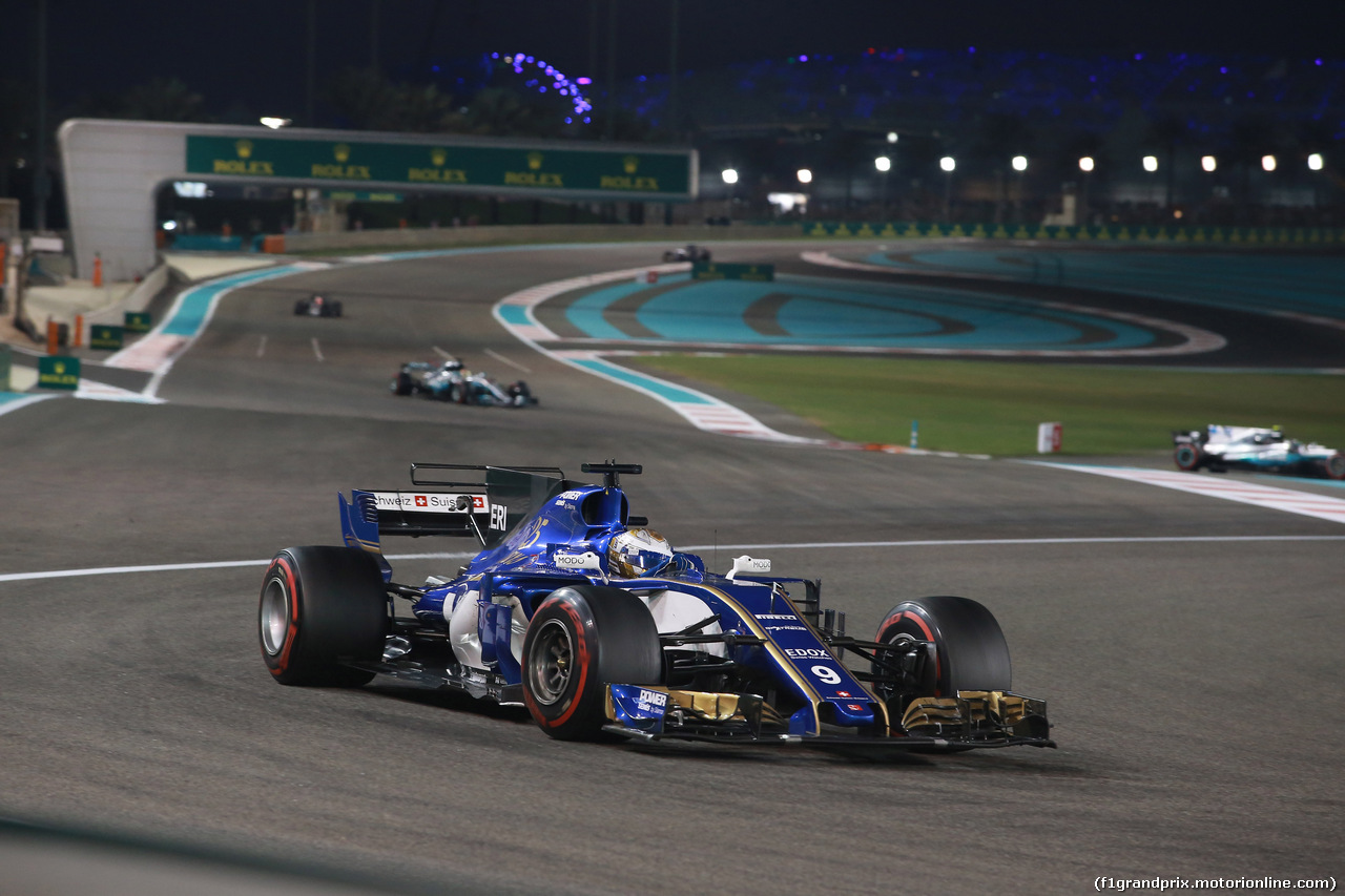 GP ABU DHABI, 26.11.2017 - Gara, Marcus Ericsson (SUE) Sauber C36