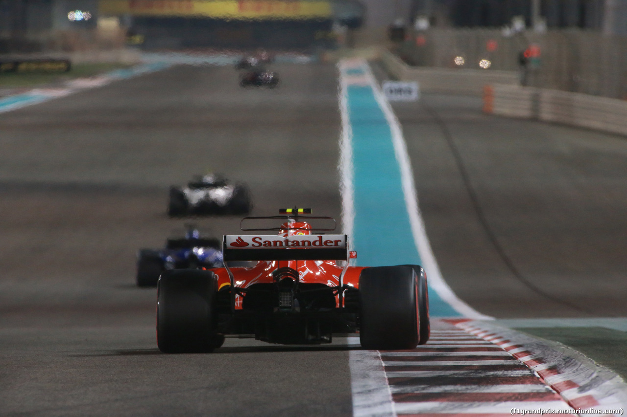 GP ABU DHABI, 26.11.2017 - Gara, Kimi Raikkonen (FIN) Ferrari SF70H