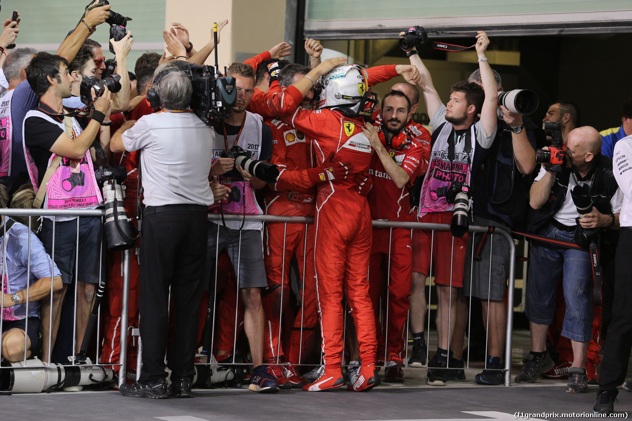 GP ABU DHABI, 26.11.2017 - Gara, 3rd place Sebastian Vettel (GER) Ferrari SF70H